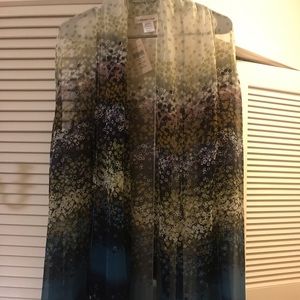 Coldwater Creek printed floral scarf vest